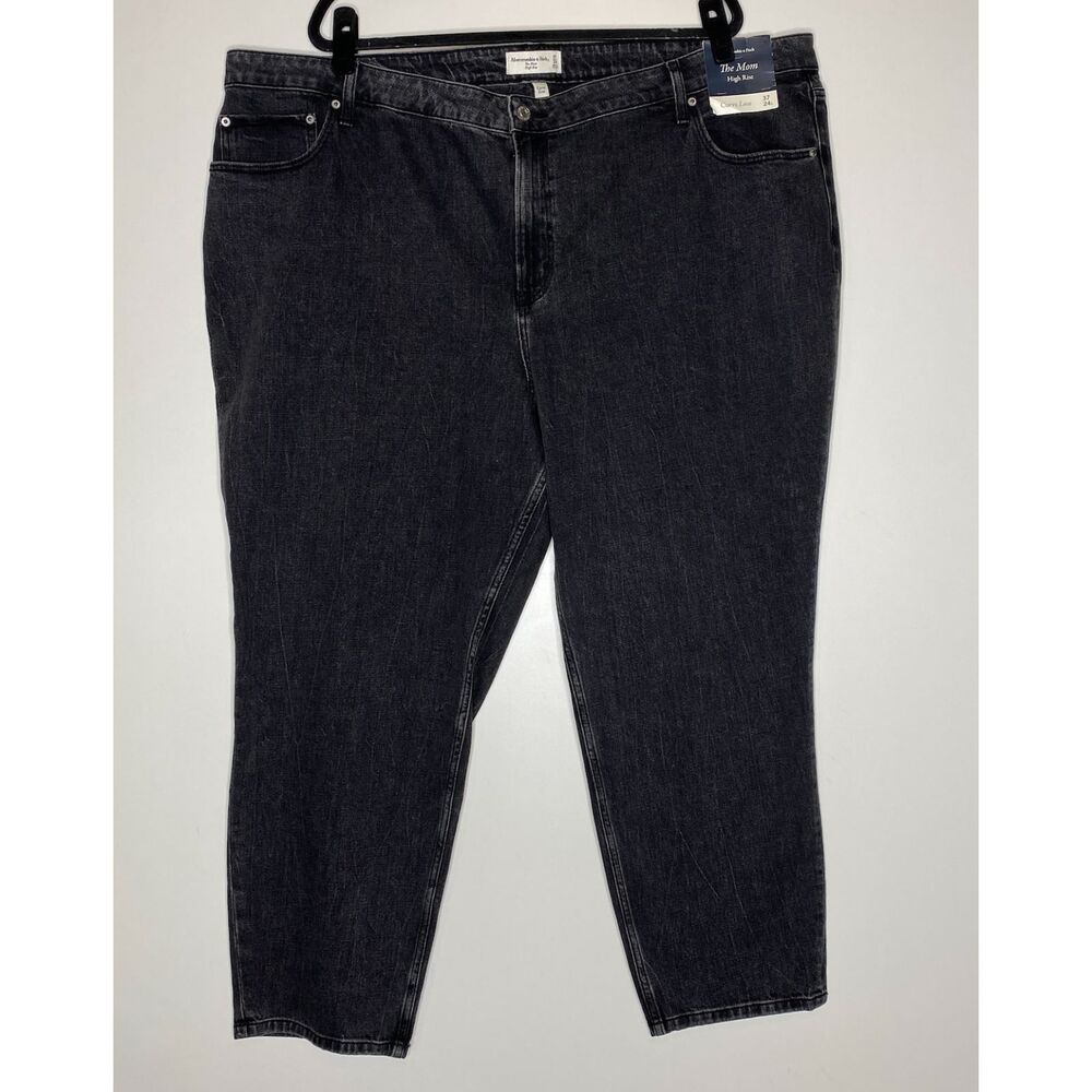 New Abercrombie & Fitch Curve Love The Mom High Rise Jeans Women's Plus Size 24